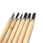 6lı 6 Lı Ahşap Oyma Seti Ahşap Oyma Bıçağı Ahşap Oyma Sanatı - 3