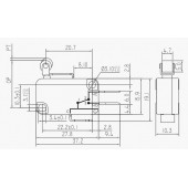 Micro Switch Kısa Makaralı KW1-103-6 - 2
