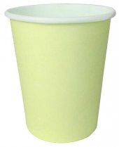 BARDAK KARTON MAKARON VANİLYA SARI 8 OZ 8 ADET - 1