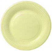 TABAK KARTON MAKARON VANİLYA SARI 23 CM 8 ADET thumbnail 1