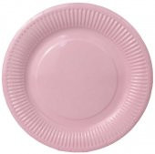TABAK KARTON MAKARON PEMBE 23 CM 8 ADET - 1