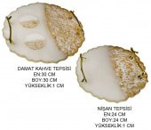 TEPSİ DAMAT KAHVESİ ve NİŞAN İÇİN SET EPOKSİ 2 ADET - 3