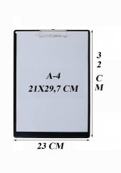 Sekreterlik Kapaklı Kırmızı A-4 Pvc 1 Adet Okul Büro Ofis Öğrenci - 2