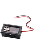 Dijital Akü Ölçer- Çift USB 12V-5V Dönüştürücü thumbnail 3