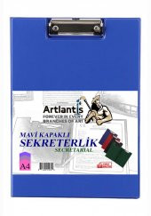 Sekreterlik Kapaklı Mavi A-4 Pvc 1 Adet Okul Büro Ofis Öğrenci - 1