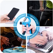 Sertlik Ayarlanabilir 5-60kg Direnç Sayaçlı El Egzersiz Yayı Kırmızı  Mavi - 5