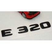 E 320 Bagaj Parlak Siyah ABS 3M 3D Yazı Logo - 3