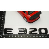 E 320 Bagaj Parlak Siyah ABS 3M 3D Yazı Logo - 5