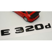 E 320d Bagaj Parlak Siyah ABS 3M 3D Yazı Logo - 3