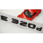 E 320d Bagaj Parlak Siyah ABS 3M 3D Yazı Logo - 4