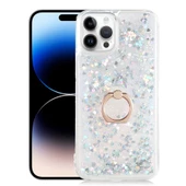 Apple iPhone 14 Pro Kılıf Zore Milce Simli Pullu Yüzüklü Kılıf - 3