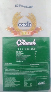 MEB Çotanak Gübre 25 kg (15-5-5 + 15 Cao + 8 MgO İçerir) - 5
