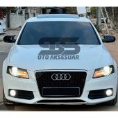 Audi A4 B8 2009 ve arası2014 Yarasa Ayna Kapağı Piano Black Abs Plastik BATMAN - 1