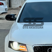 Audi A4 B8 2009 ve arası2014 Yarasa Ayna Kapağı Piano Black Abs Plastik BATMAN - 2