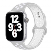 Apple Uyumlu Watch 7 Nike 44 Gümüş Akıllı Saat Galaxy Buds Pro Mor Kablosuz Bluetooth Kulaklık - 1
