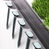 Lux Garden Çim Ayırıcı 2.5 M Siyah Çim Sınırlayıcı Taş Toprak Ayıracı Çim Ayracı Çim Ayırıcı Bariyeri - 3