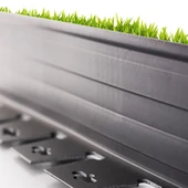 Lux Garden Çim Ayırıcı 2.5 M Siyah Çim Sınırlayıcı Taş Toprak Ayıracı Çim Ayracı Çim Ayırıcı Bariyeri - 5
