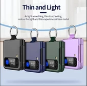 Samsung Z Flip 4 Yüzüklü Standlı Mat Kılıf &Kapak thumbnail 11