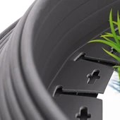 Lux Garden Çim Ayırıcı 2.5 M Siyah Çim Sınırlayıcı Taş Toprak Ayıracı Çim Ayracı Çim Ayırıcı Bariyeri - 4