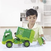Dolu Oyuncak Çöp Kamyonu Pencereli Kutuda 43 cm thumbnail 1