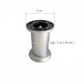 Jumbo Plastik Ayak 12 cm Mobilya Ayağı Gri - 2