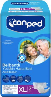 Canped Hasta Bezi Yetişkin Bel Bantlı XL- Ekstra Büyük Boy 42 Adet - 2