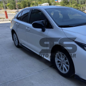 Toyota Corolla 2018 model Sonrası E210 Yarasa Ayna Kapağı Piano Black Abs Plastik Batman - 5