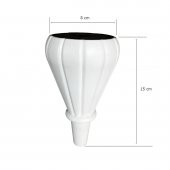 Sultan Lükens Ayak Dolap Koltuk Mobilya Ayağı Beyaz 15 cm - 2