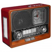 MİKADO MDR-105BT AHŞAP UB-TF DESTEKLİ BLUETOOTH FM-AM-SW 8 BAND KLASİK RADYO - 1
