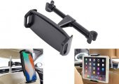 S-LINK SL-AT20 AYARLANABİLİR KOLTUK ARKASI SİYAH TELEFON VE TABLET TUTUCU - 1