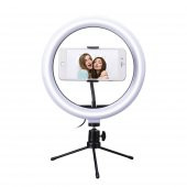 S-LINK SL-SF200 10 İNÇ TELEFON TUTUCULU YOUTUBER MAKYAJ HALKA LED IŞIK thumbnail 1