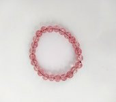 Pembe Kuvars Doğal Taş Çakra Elastik Bileklik Unisex Yoga Enerji Bilezik Takı thumbnail 3