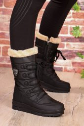 Vojo Mia Termal Kürklü Fermuarlı Kadın Kar Botu - 1