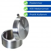 Mulpex Paslanmaz İçten Çekmeli Tuvalet Kağıdı Dispenseri-Kilitli - 2