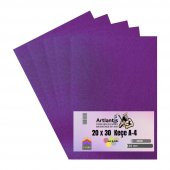 Mor Keçe A4 2 mm 20x30 cm 5 li 1 Paket Okul Kreş Etkinlik - 1