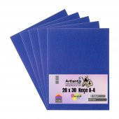 Mavi Keçe A4 2 mm 20x30 cm 5 li 1 Paket Okul Kreş Etkinlik - 1