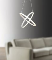 TT Aydınlatma TT315-BY  2Halka Modeli Mat Beyaz Led Avize - 2