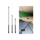 Oto 28 Cm Sport Araç Çubuk Anten - Siyah - 3