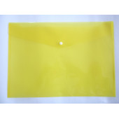 A3 Plastik Çıtçıtlı Dosya Sarı - 1