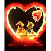 Kırmızı Kalpli Süs Biblo - 1