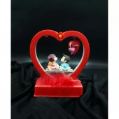 Kırmızı Kalpli Süs Biblo - 4