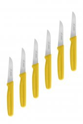 Aryıldız ARYILDIZ BASIC SEBZE BIÇAK 11 CM SARI 6 LI - 1