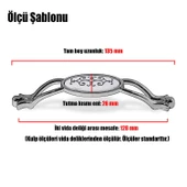 Erdem (128 mm - 12.8 cm) Eskitme Antik Bakır Metal Mobilya Mutfak Dolabı Dolap Kulpu Kulbu Kulpları - 4
