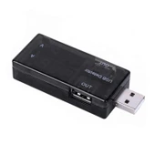 USB Akım Ölçer Çift USB Çıkışlı Voltmetre Ampermetre Ölçüm Aleti - 2