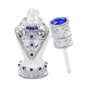 Nusnus Doldurulabilir Mavi Taşlı Esans Şişesi Gümüş 3 ml AB90 - 2