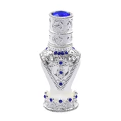 Nusnus Doldurulabilir Mavi Taşlı Esans Şişesi Gümüş 3 ml AB90 - 1