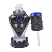 Nusnus Doldurulabilir Mavi Taşlı Esans Şişesi Siyah 3 ml AB90 - 2