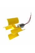Mini Rüzgar Gülü Jeneratörü Motor Türbin Kanatlı Led Göstergeli thumbnail 1