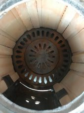 Paslanmaz Termosifon basınçlı Katı Yakıt ALT Sobası çapı: 37 cm Banyo ALT Sobası - 1