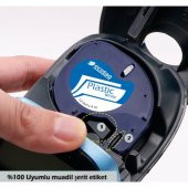 ECOTAGPLUS Dymo Letratag Muadili Thermal Plastik Şerit Etiket Beyaz 10lu - 4